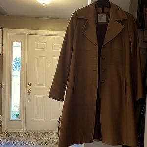 Tommy Hilfiger long Tan wool coat